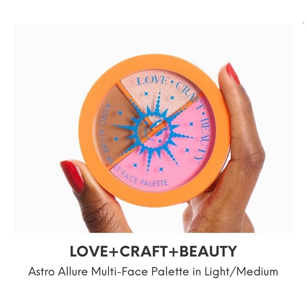 Love+Craft+Beauty Astro Allure Multi-Face Palette Light/Medium Full Size Blush
